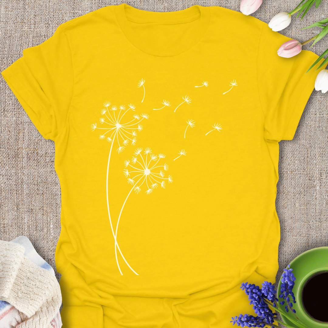 Dandelion Blowing Away