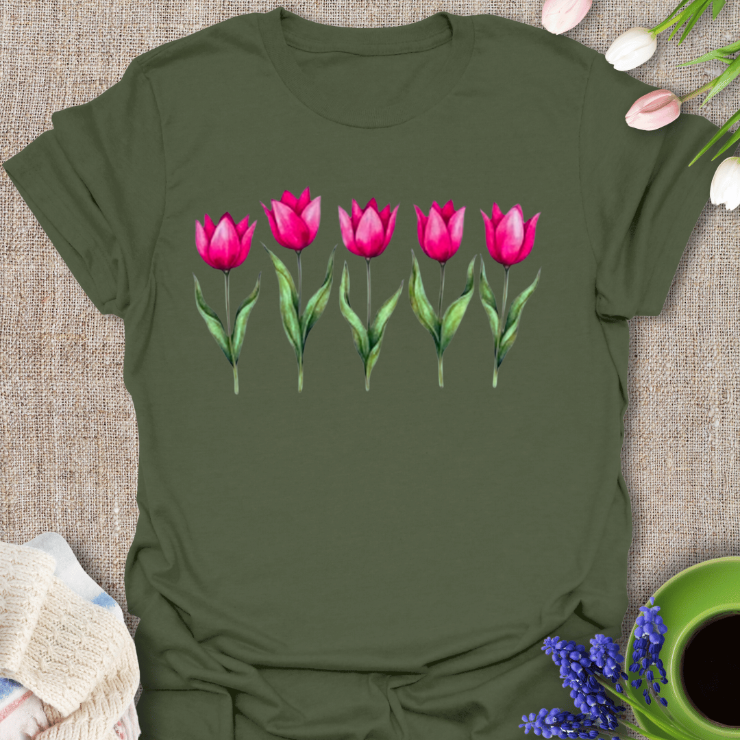 Tulips in a Row