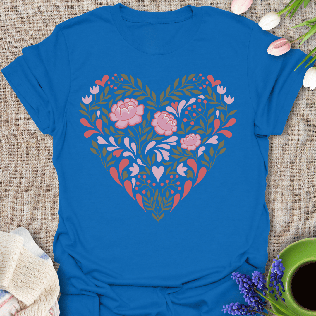 Heart Filled In With Flowers