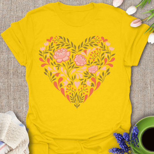 Heart Filled In With Flowers