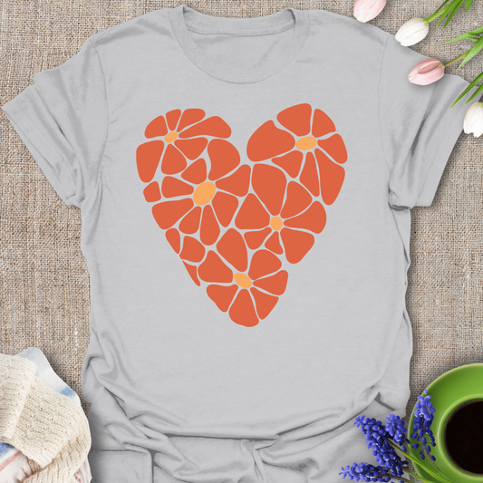 Retro Daisy Heart