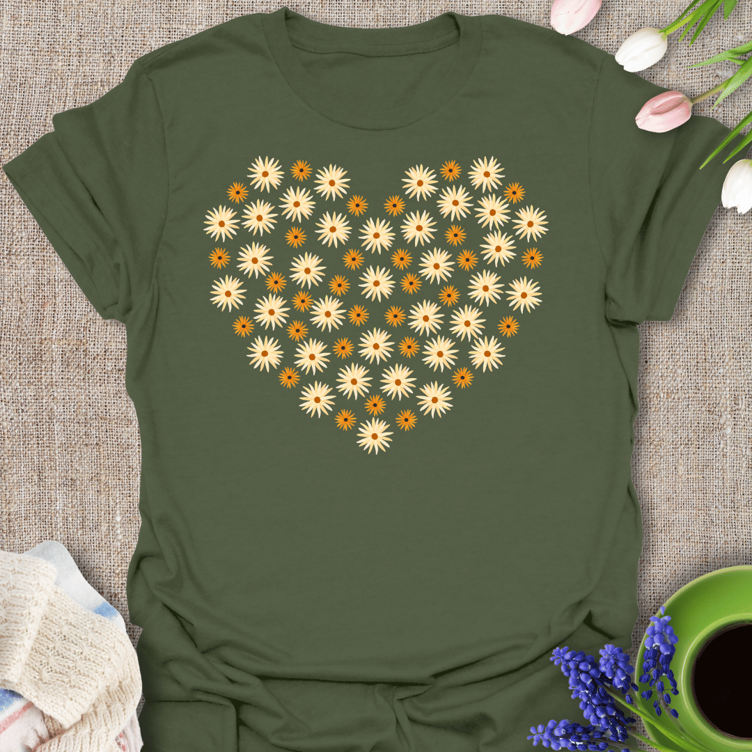 Heart Of Abstract Daisies